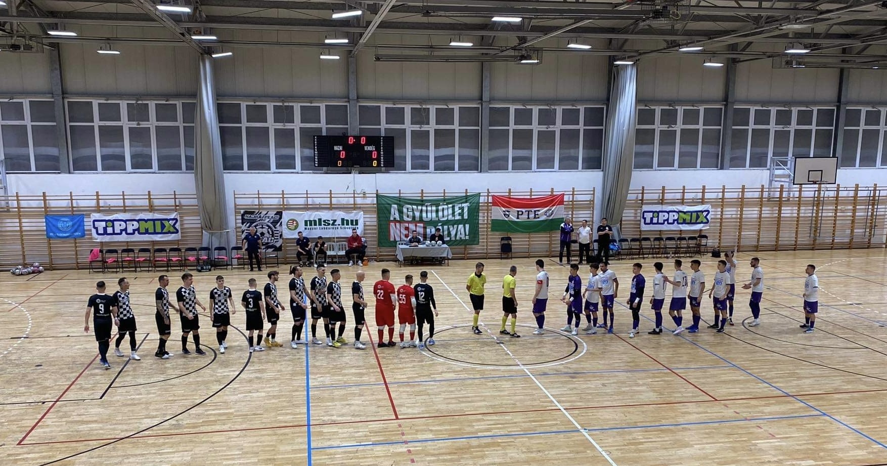 Futsalcsapatunk egy pontot szerzett Pécsen
