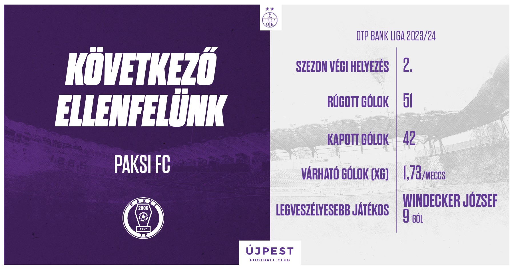 Teltházas vendégszektor előtt lépünk pályára Pakson