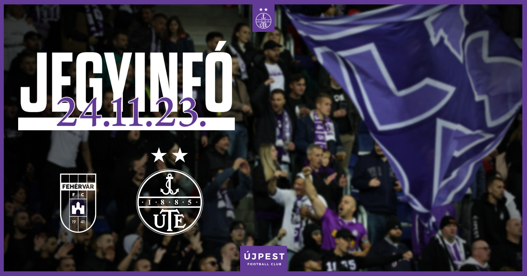 Jegyinformációk a Fehérvár FC elleni mérkőzésre