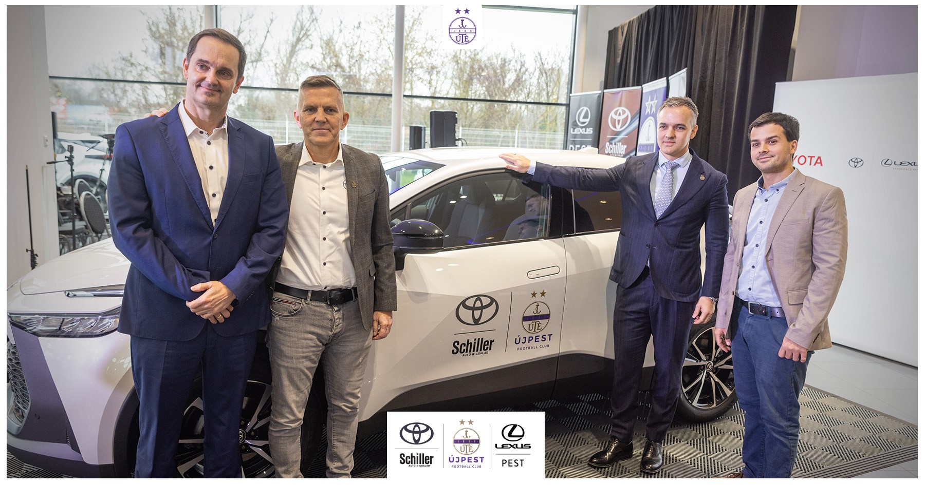 A Schiller Autó Családnak hála Toyotákat és Lexusokat használ majd az Újpest FC
