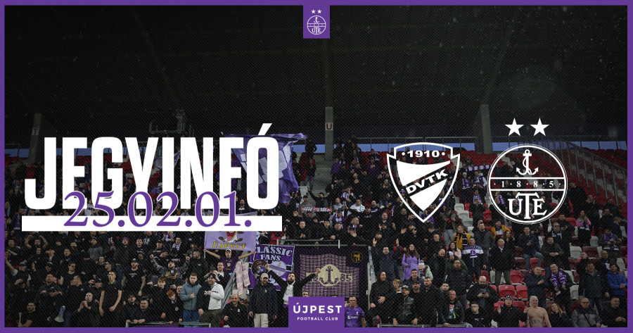 Jegyinformációk a DVTK elleni mérkőzésre