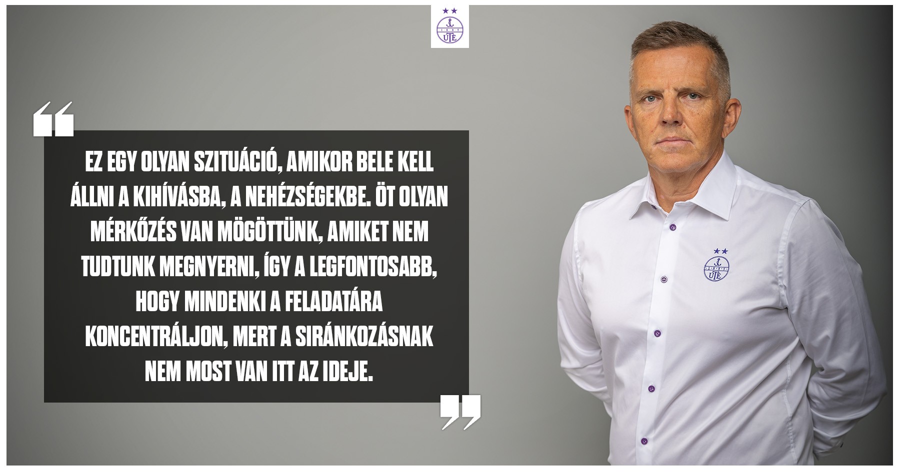 „Fontos, hogy ne pánikoljunk, hogy ne kezdjünk el kapkodni”