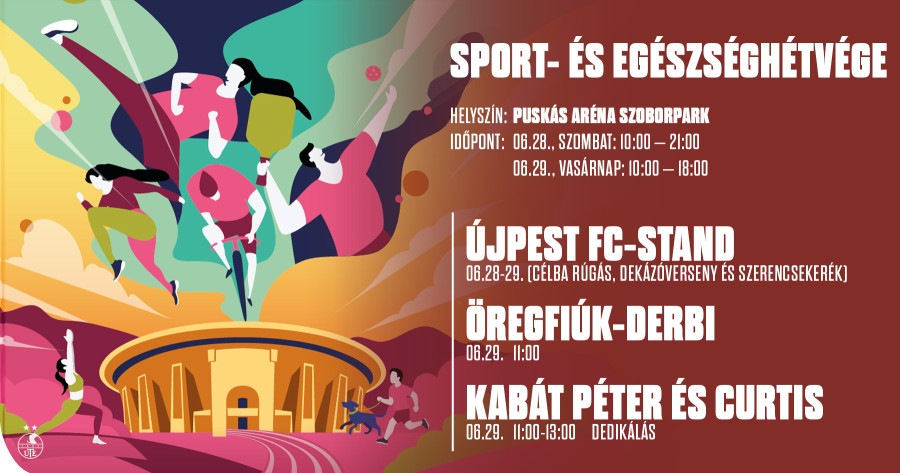 Az Újpest FC is képviselteti magát a Sport- és Egészséghétvégén!