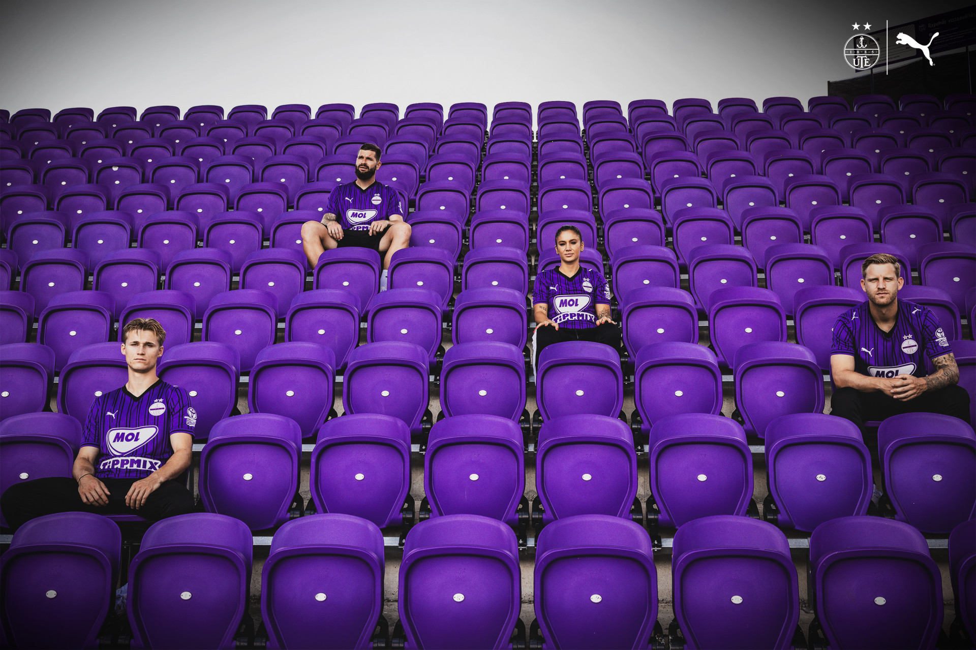 LILA-FEKETE CSÍKOKBAN LÉP PÁLYÁRA IDEGENBEN AZ ÚJPEST FC
