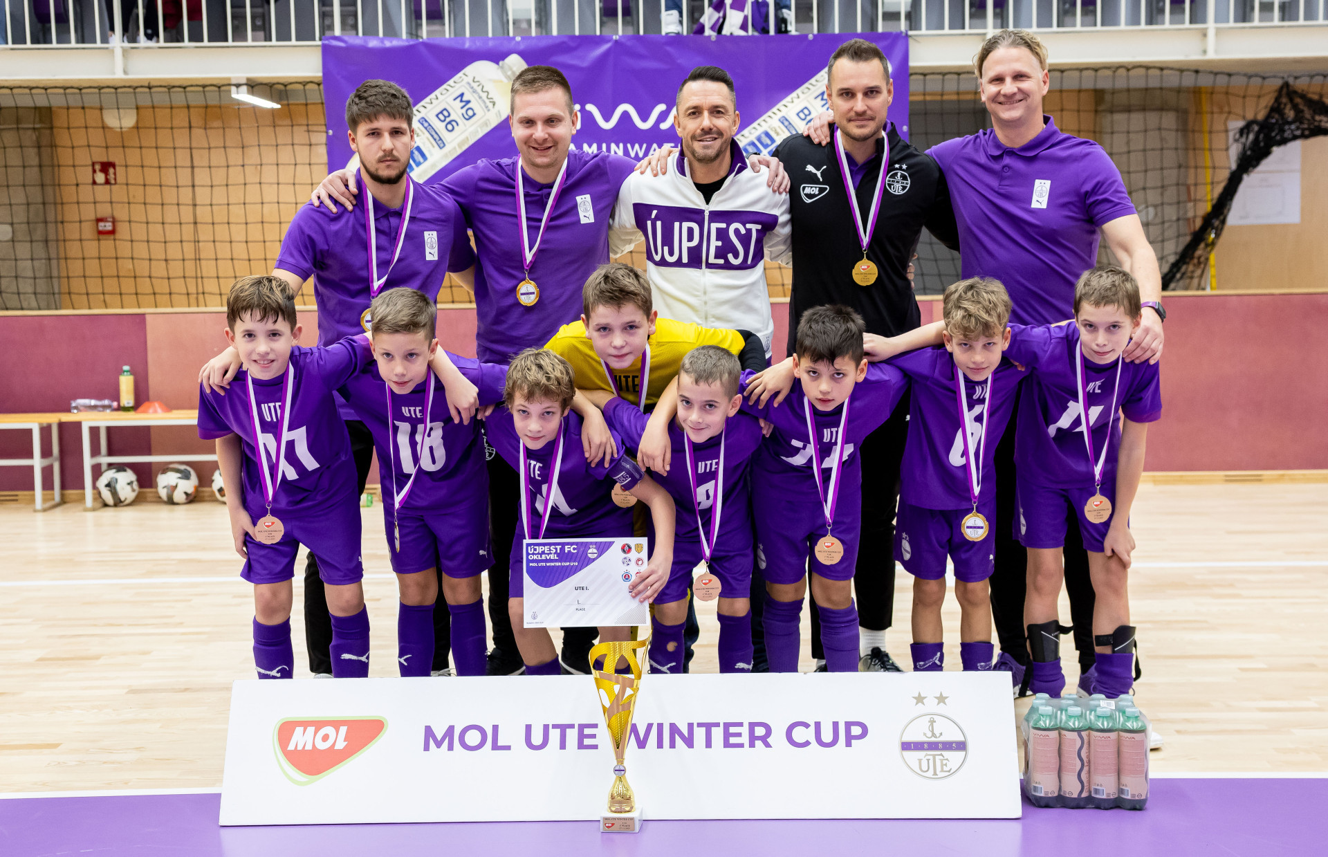 Az Újpest nyerte a MOL UTE Winter Cup nemzetközi tornát az U10-eseknél