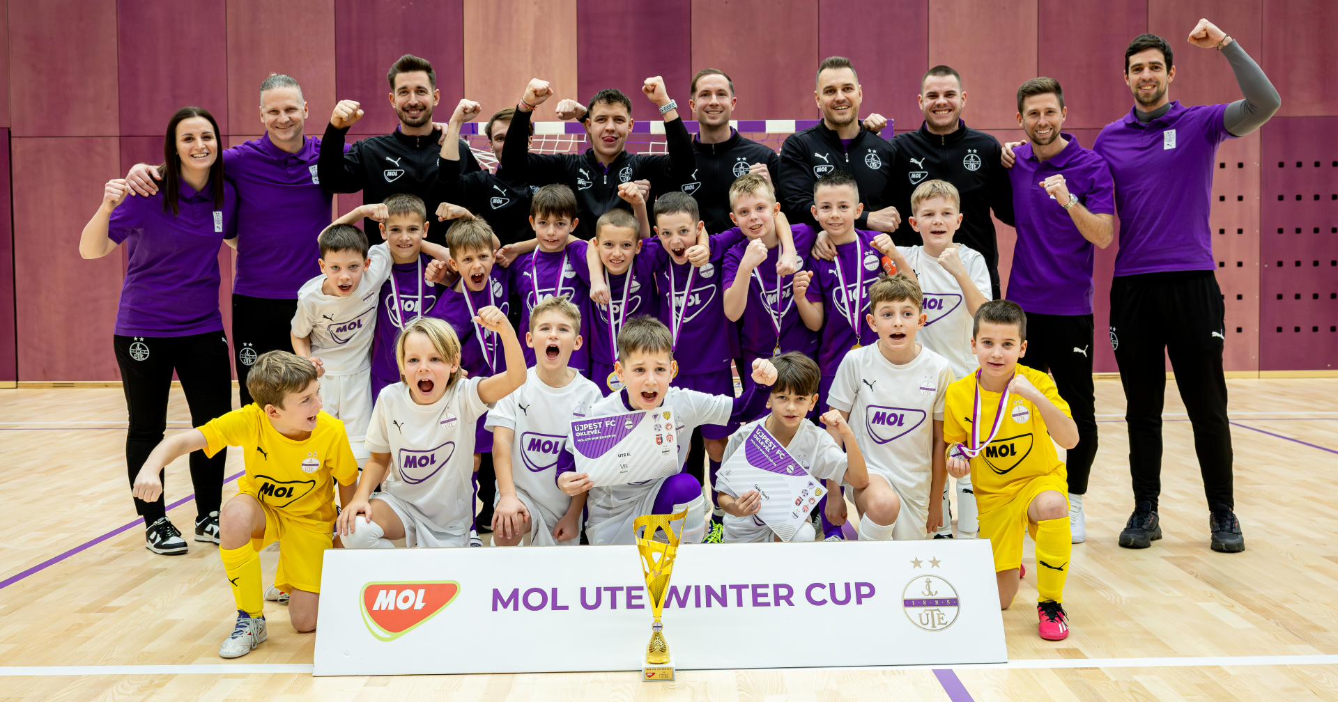 Kiélezett küzdelemben lett aranyérmes U9-es csapatunk a MOL UTE Winter Cupon