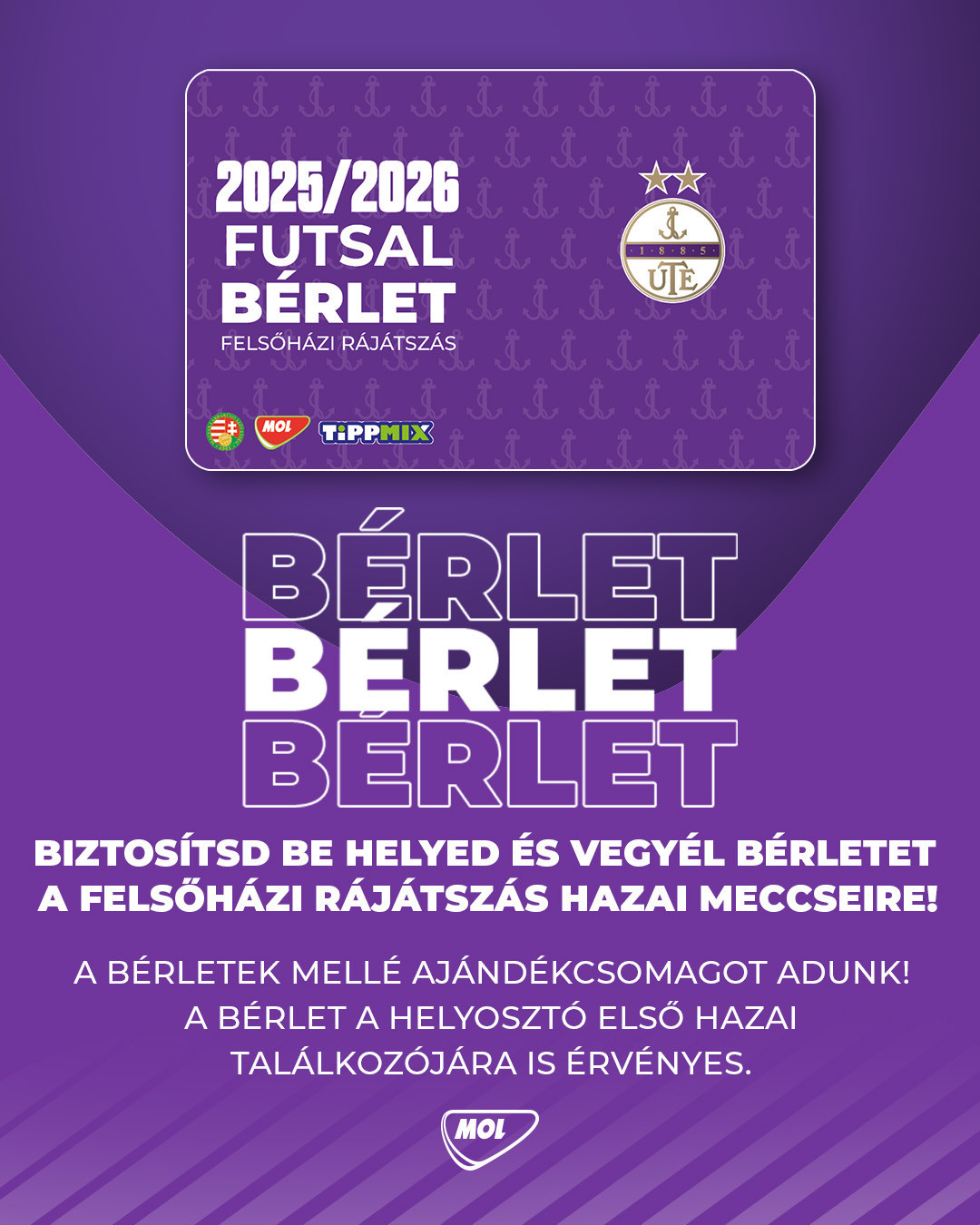 Péntektől kaphatók a bérletek futsalcsapatunk felsőházi meccseire