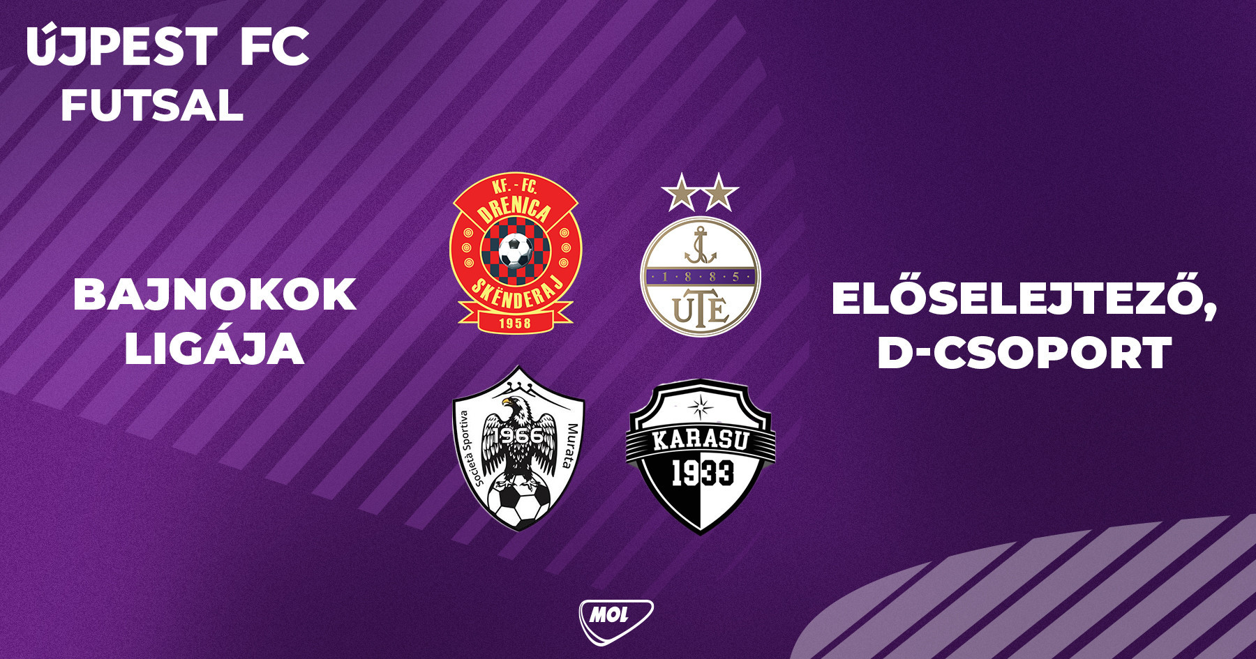 Megkapta ellenfeleit futsalcsapatunk a Bajnokok Ligája előselejtezőjére