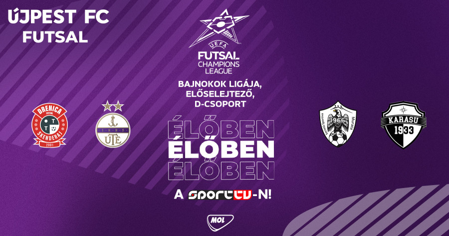 Futsalcsapatunk BL-előselejtezői a Sport TV-n!