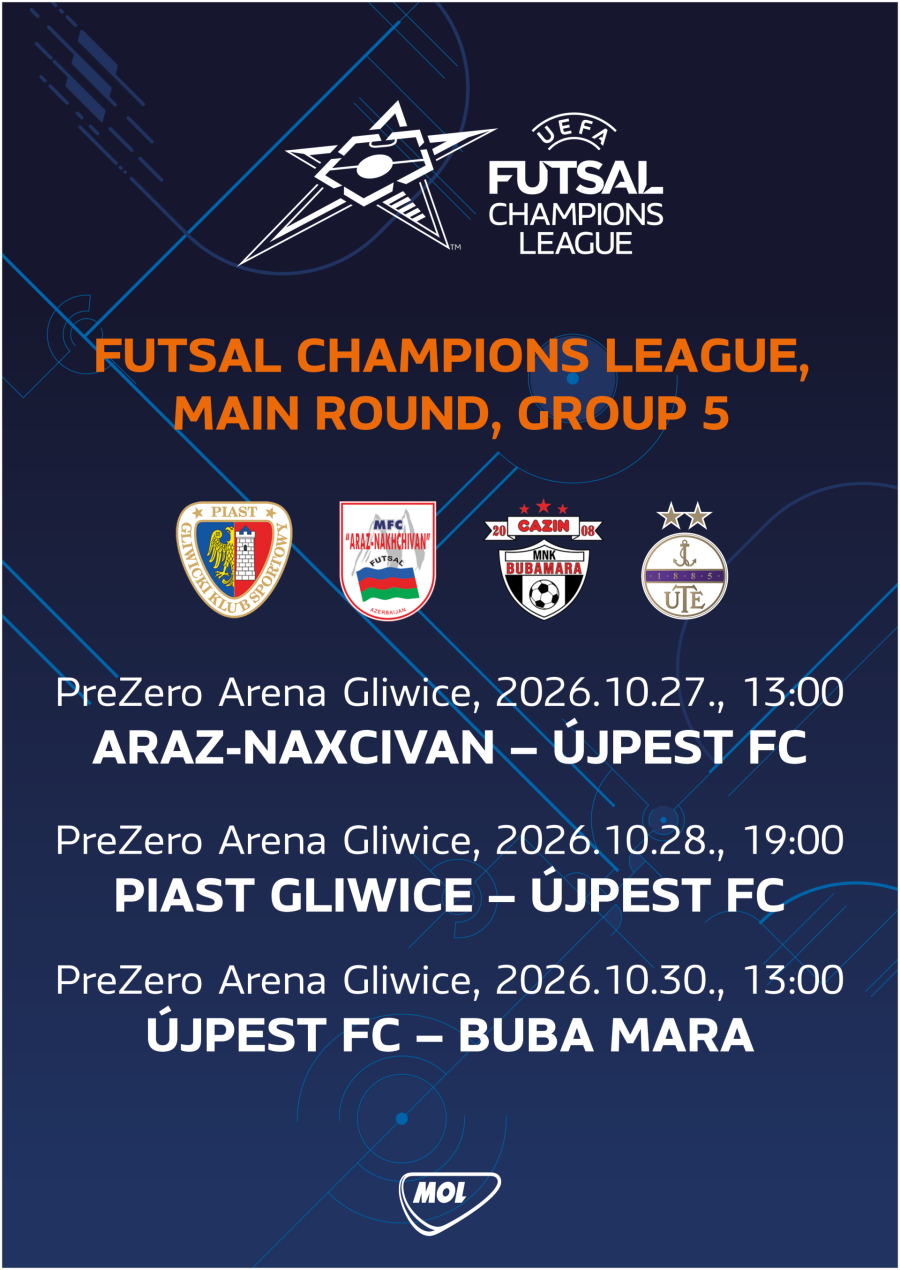 Megvan futsalcsapatunk BL-menetrendje!
