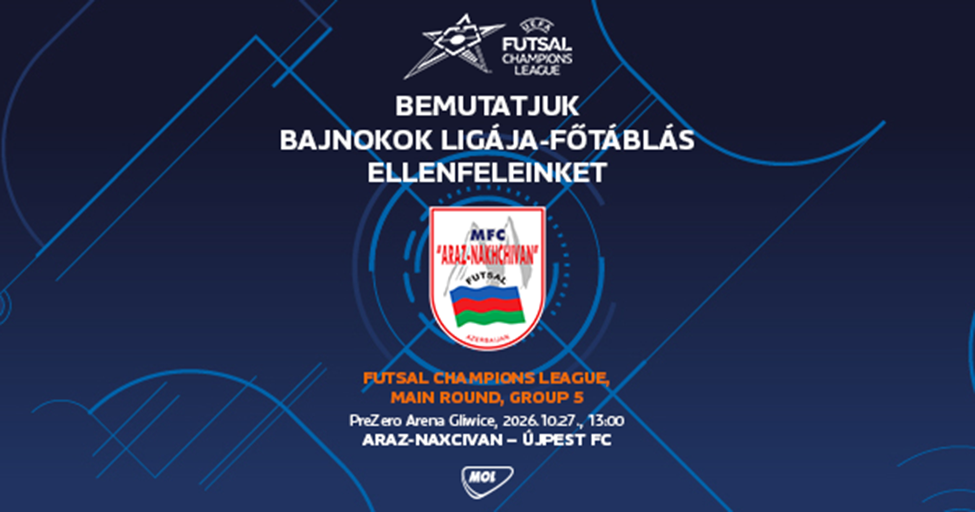 Bemutatjuk futsalcsapatunk BL-ellenfeleit: Araz-Naxcivan