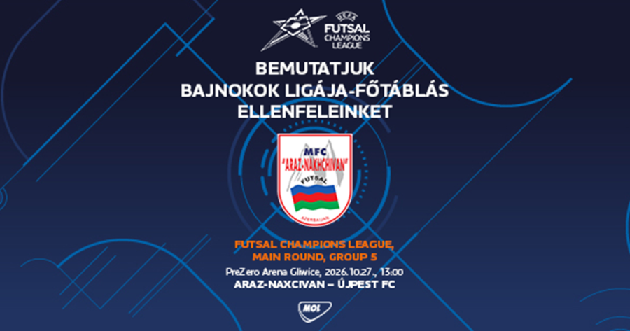 Bemutatjuk futsalcsapatunk BL-ellenfeleit: Araz-Naxcivan