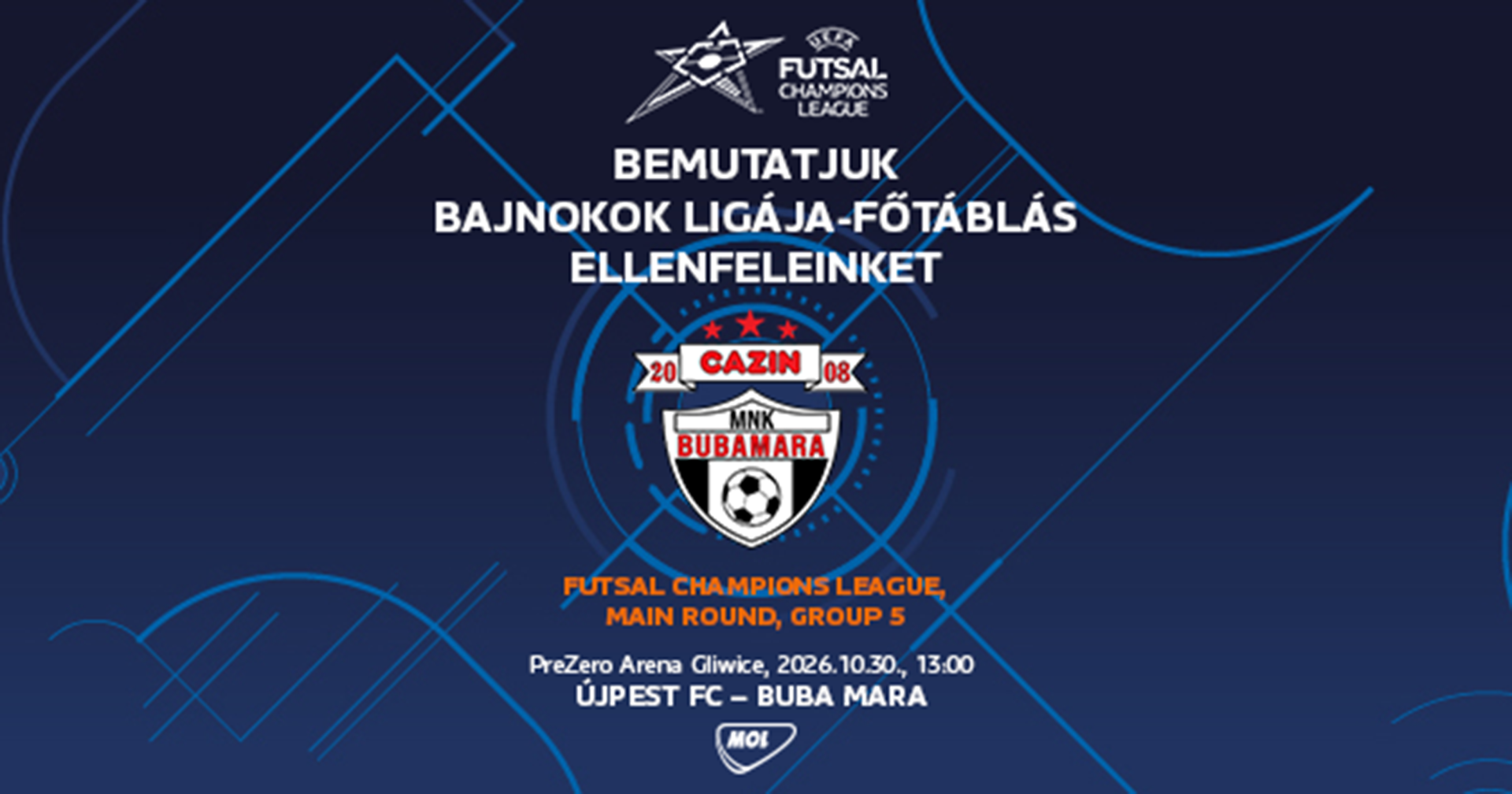 Bemutatjuk futsalcsapatunk BL-ellenfeleit: Buba Mara