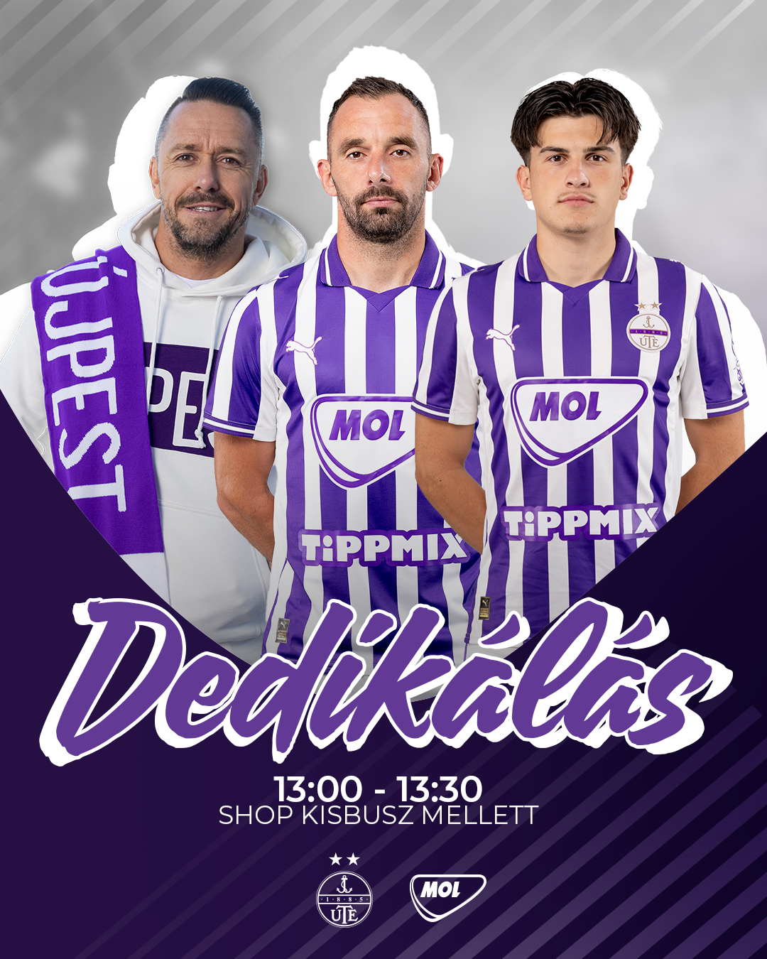 Dedikálás a Kisvárda-meccs előtt