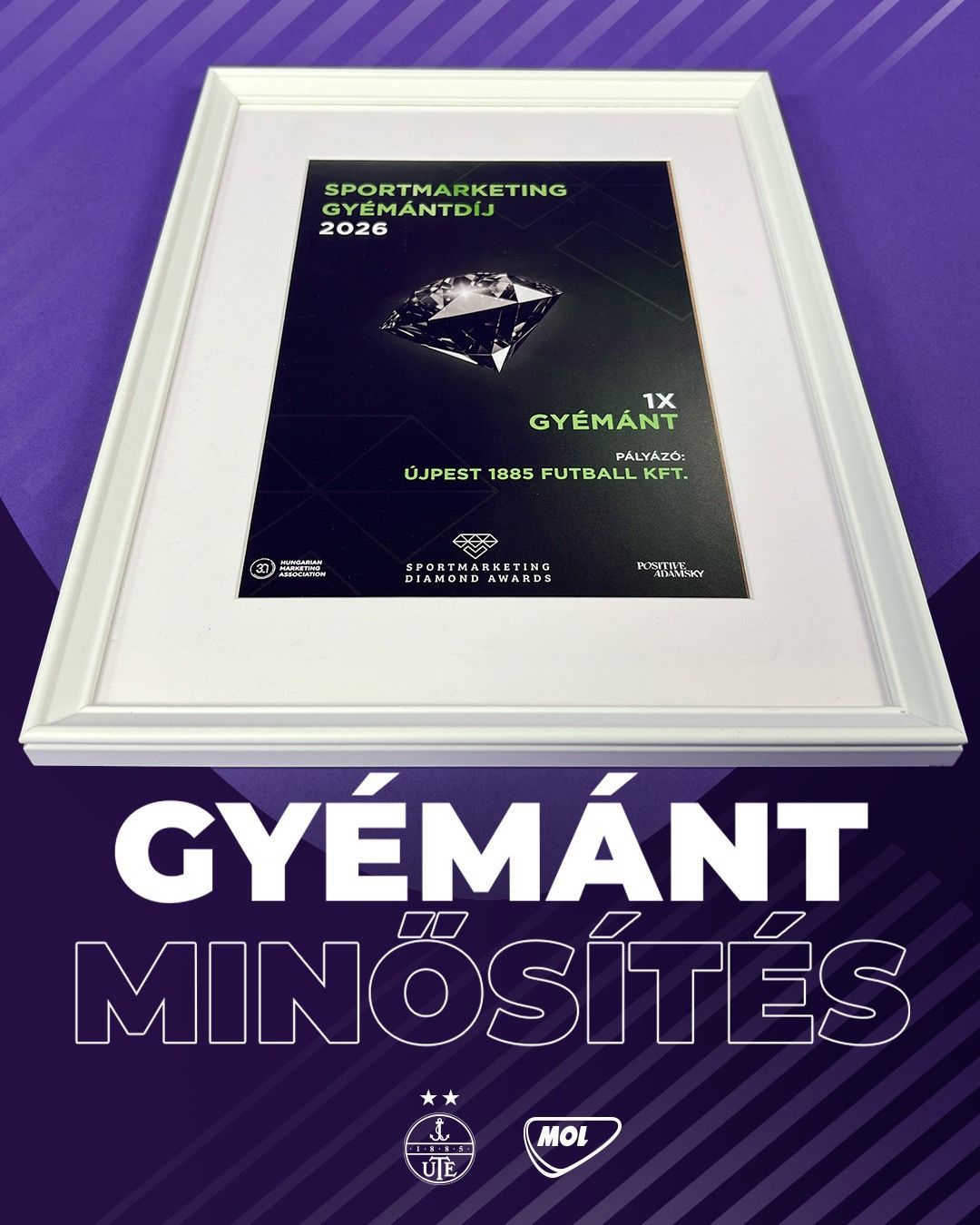 Gyémánt minősítést kapott a Club 1885-applikáció!