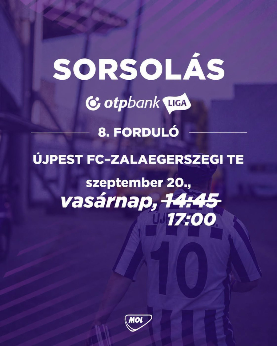 Változott a ZTE FC elleni kezdési időpont