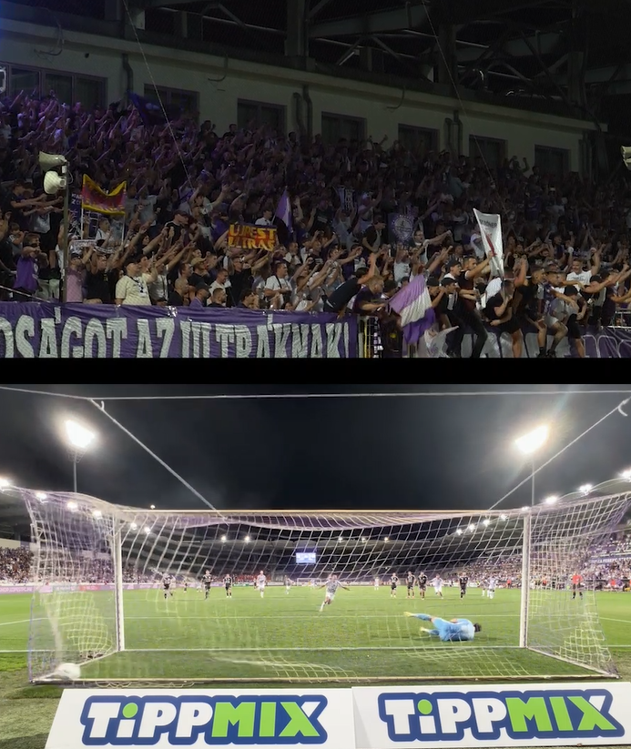 Matko, mészpont, második ⚽️ - a Vasas elleni büntető, kicsit más szemszögből.💜⚓️🤍