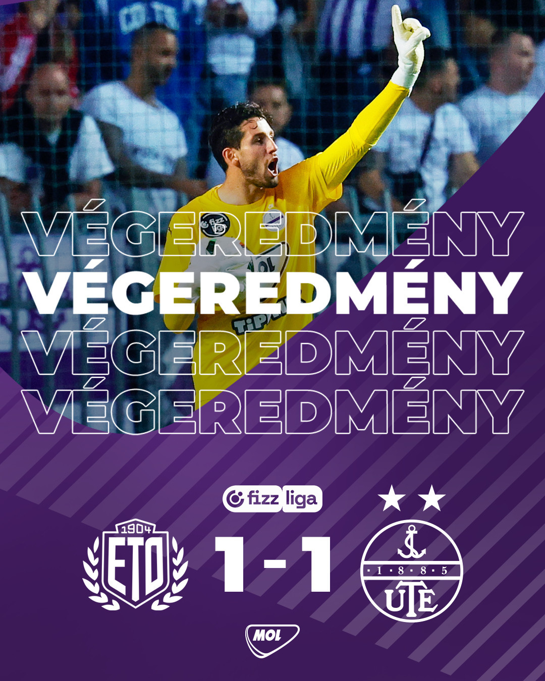 Őrült mérkőzésen ikszeltünk Győrben