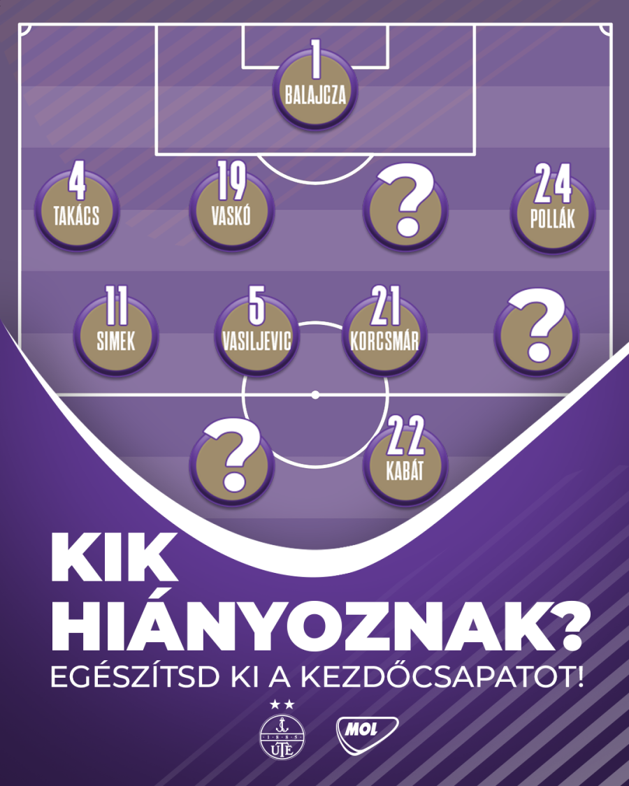 2010. 04. 30-án Kabát Péter góljával 1-0-s győzelmet arattunk az Üllői úton. 💜  Fel tudod idézni, hogy kik hiányoznak az akkori kezdőből? 🧐