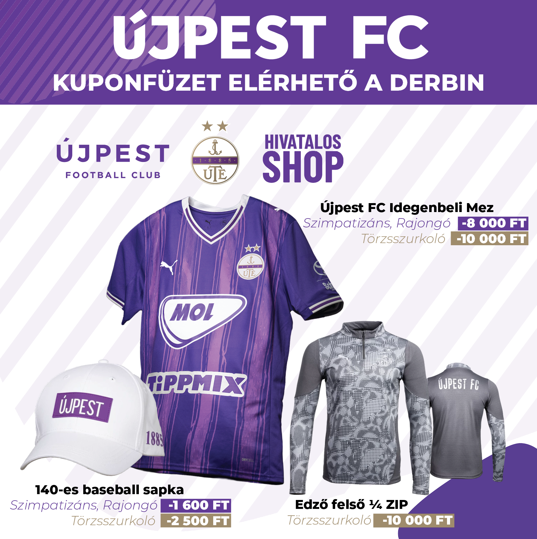 😈 EXKLUZÍV KUPONFÜZET A DERBIN!