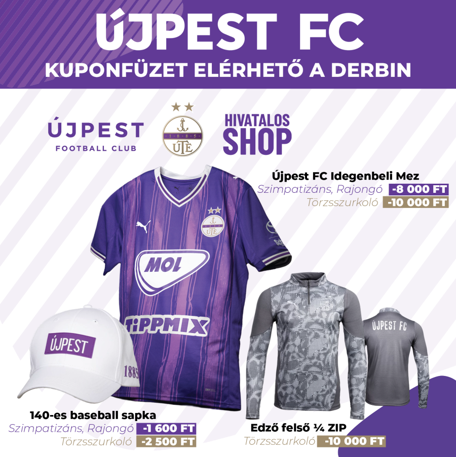 😈 EXKLUZÍV KUPONFÜZET A DERBIN!