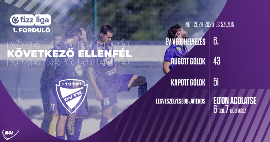 A DVTK ellen kezdjük a szezont