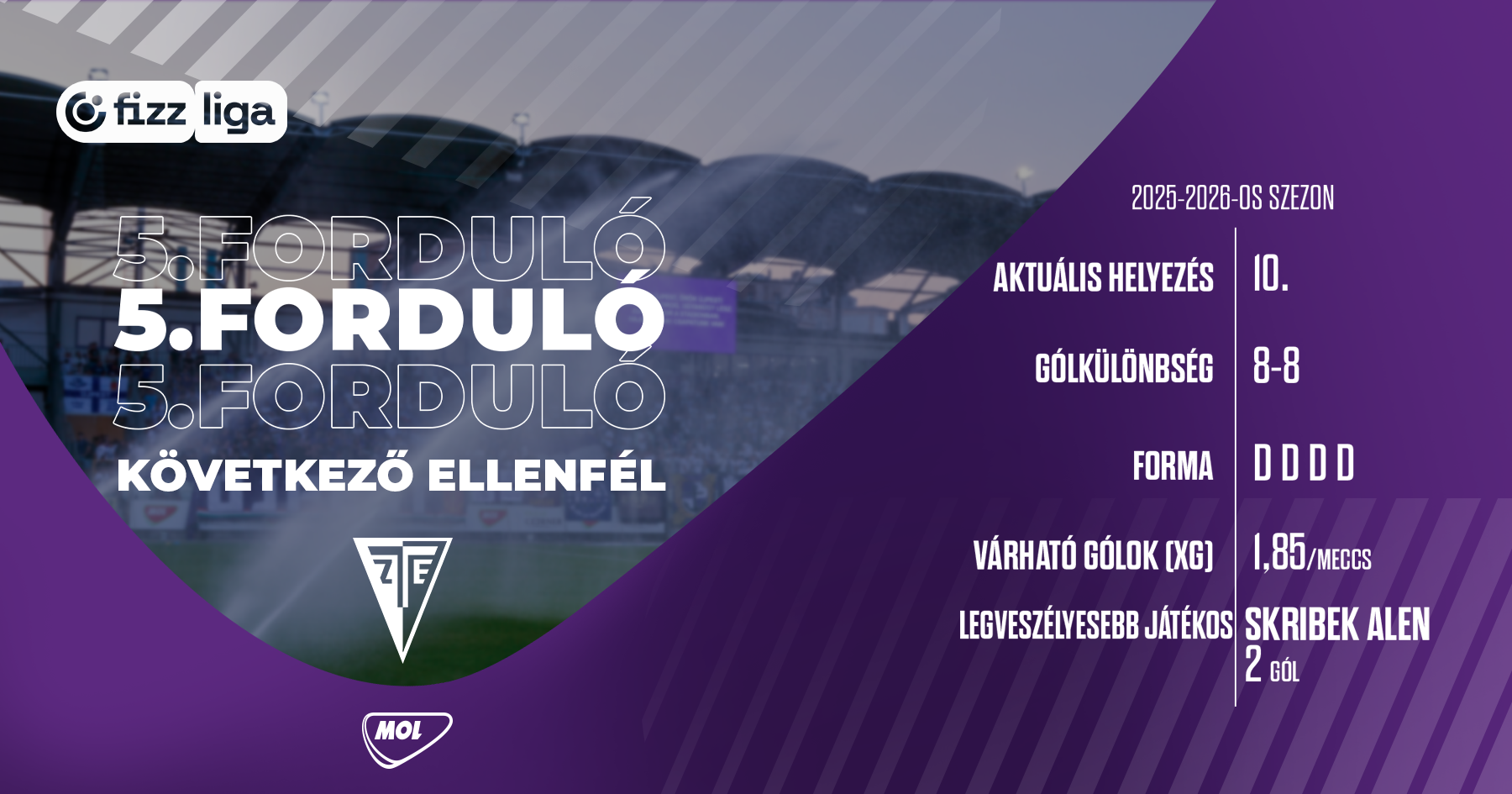 Következő ellenfelünk a Zalaegerszeg lesz