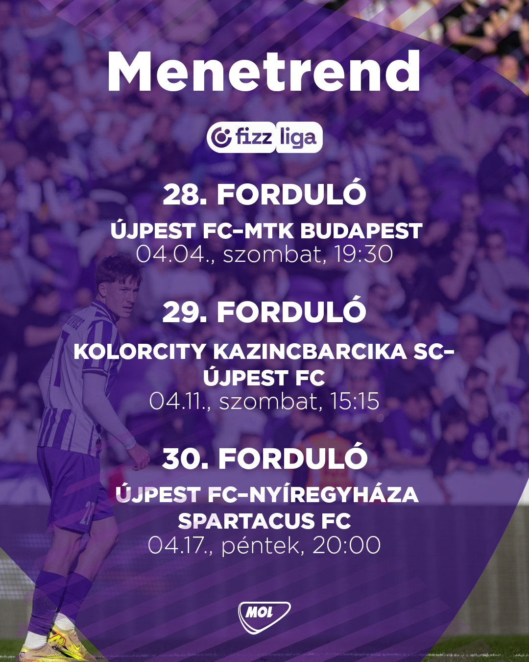 Menetrend – 28-30. forduló