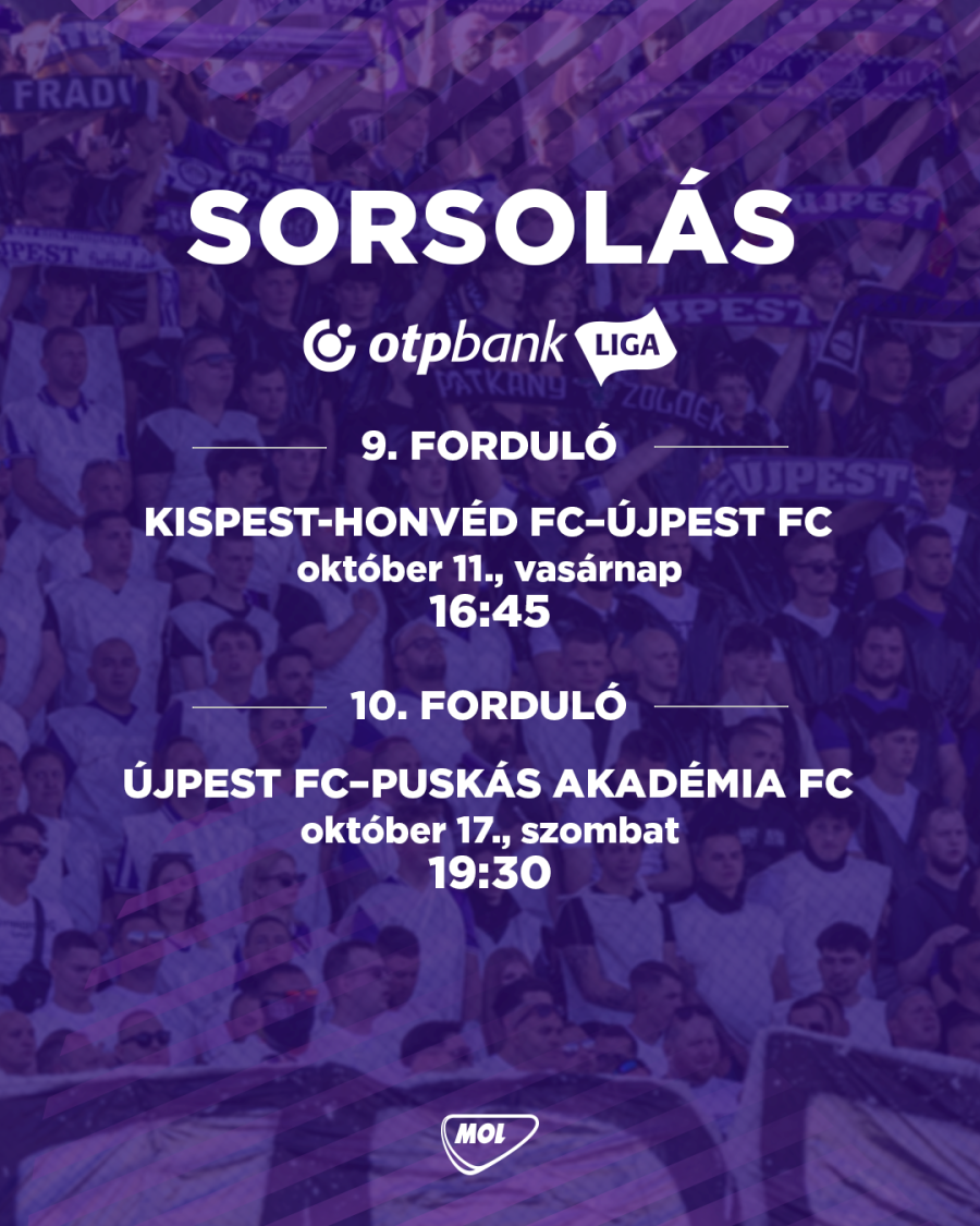 Elkészült a sorsolás!