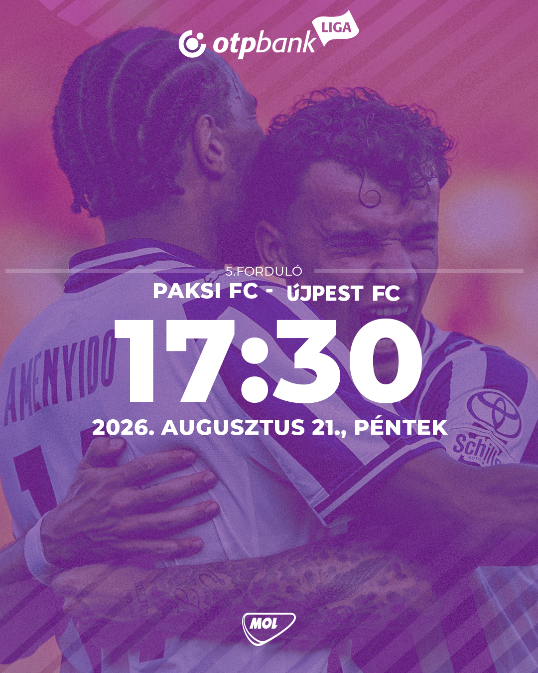 Augusztus 21-én játszunk Pakson