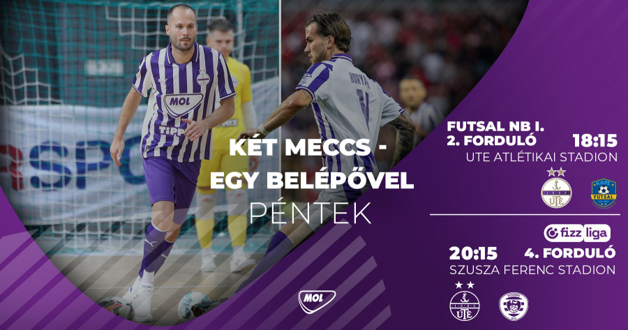 Két meccs – egy belépővel!