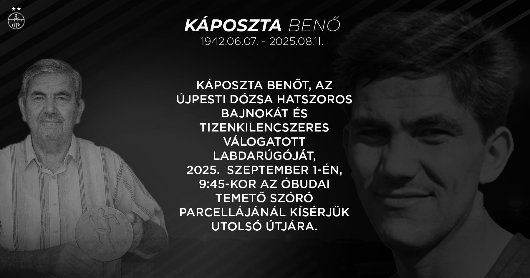 Szeptember 1-én búcsúzunk Káposzta Benőtől