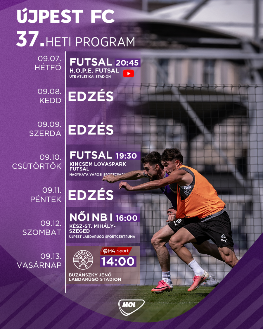 HETI PROGRAM – 09.07. – 09.13.