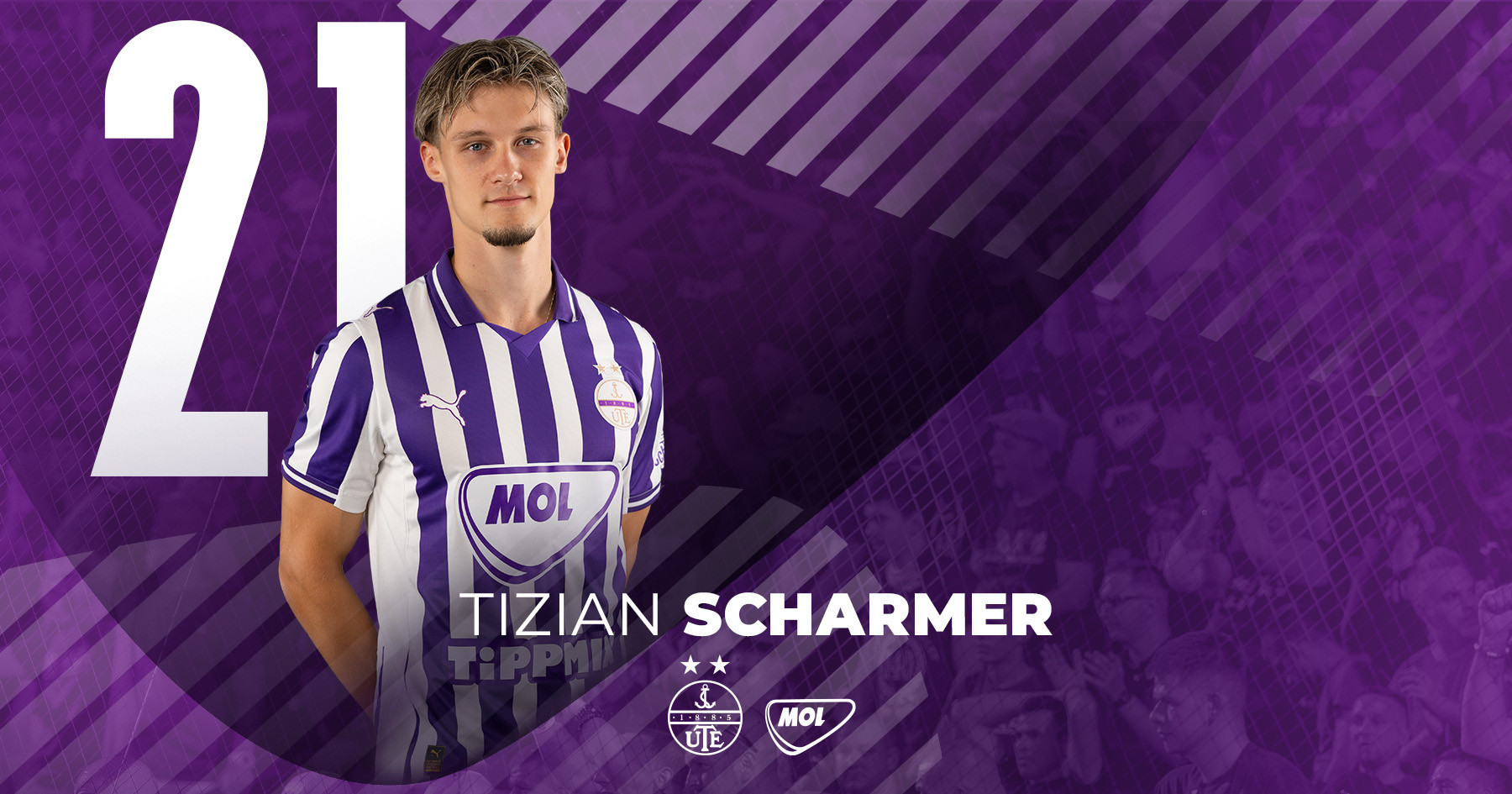 Tizian Scharmer az Újpest FC játékosa