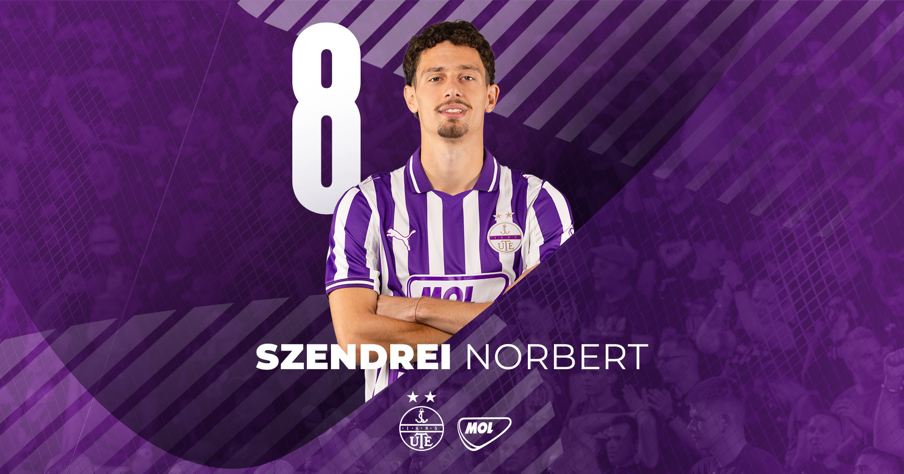 Szendrei Norbert lila-fehérben!