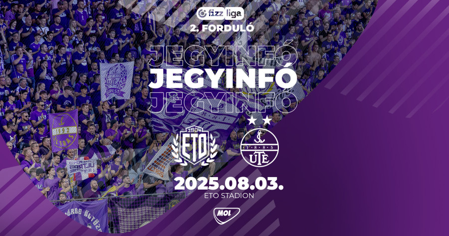 Jegyinformációk az ETO FC elleni mérkőzésre