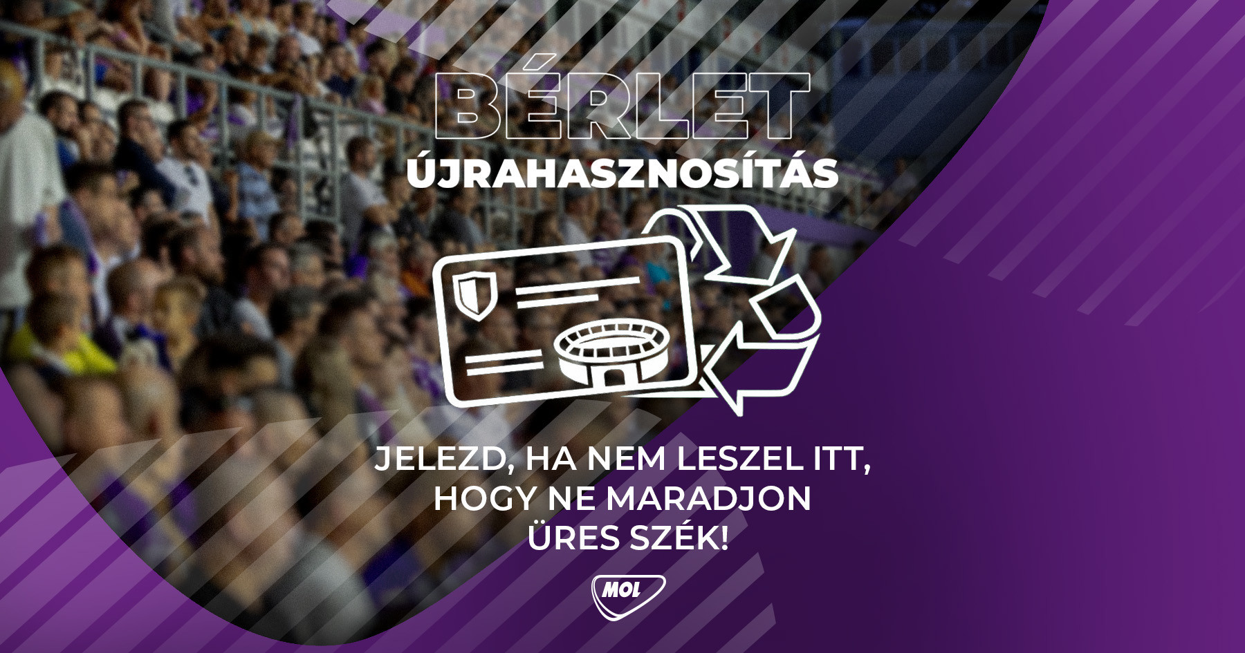 Bérlet újrahasznosítás – ne maradjon üres szék!
