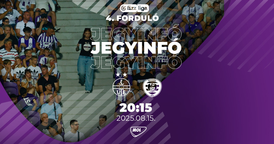 Jegyinformációk a Kisvárda elleni mérkőzésre