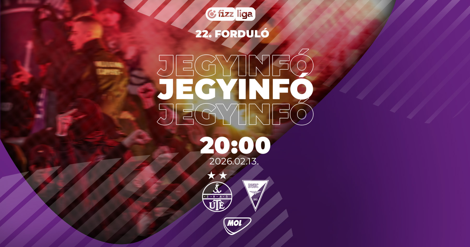 Jegyinformációk a DVSC elleni mérkőzésre