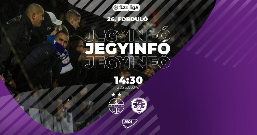 Jegyinfó a Kisvárda elleni bajnokira