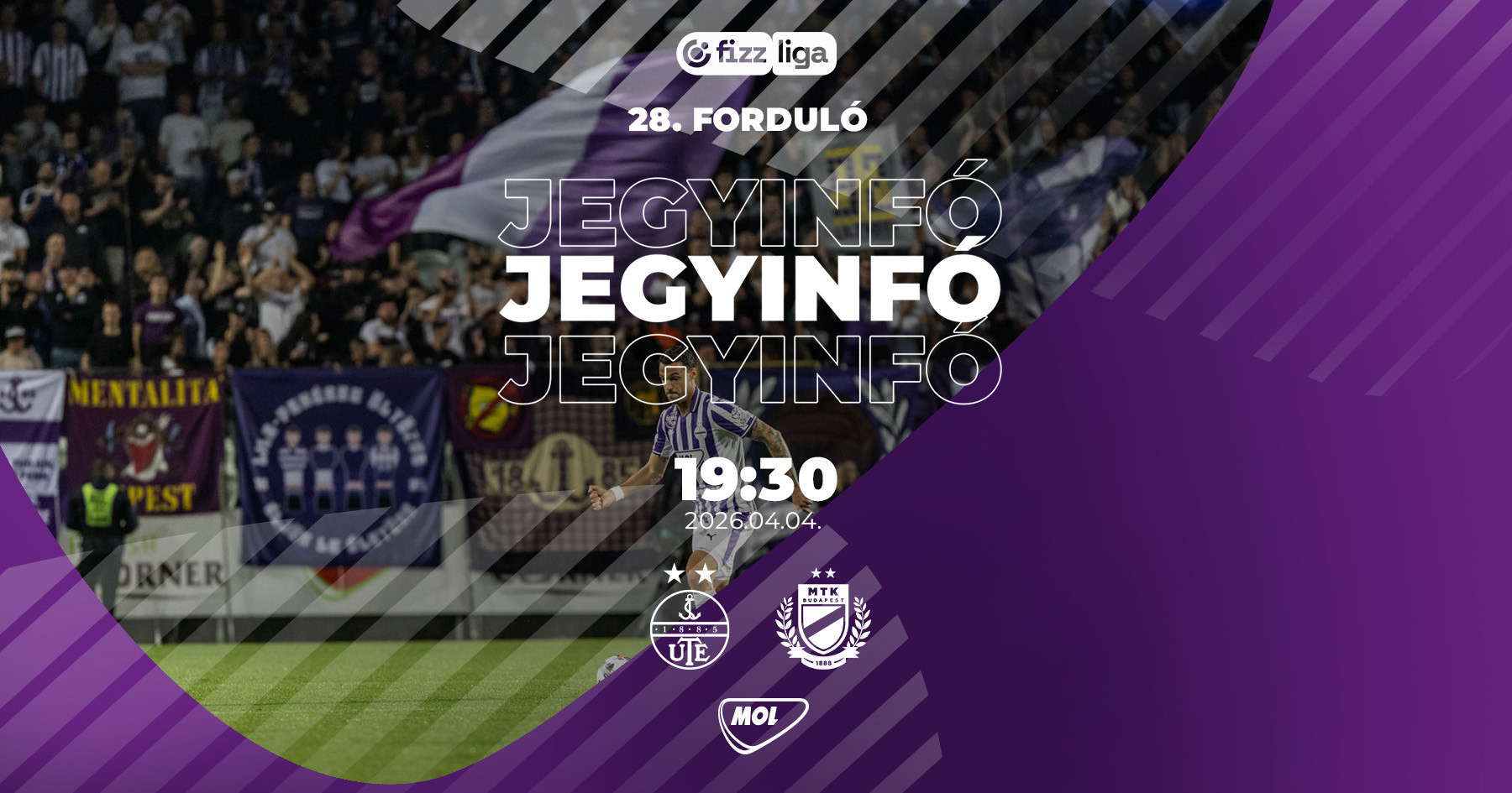 Jegyinfó az MTK elleni bajnokira