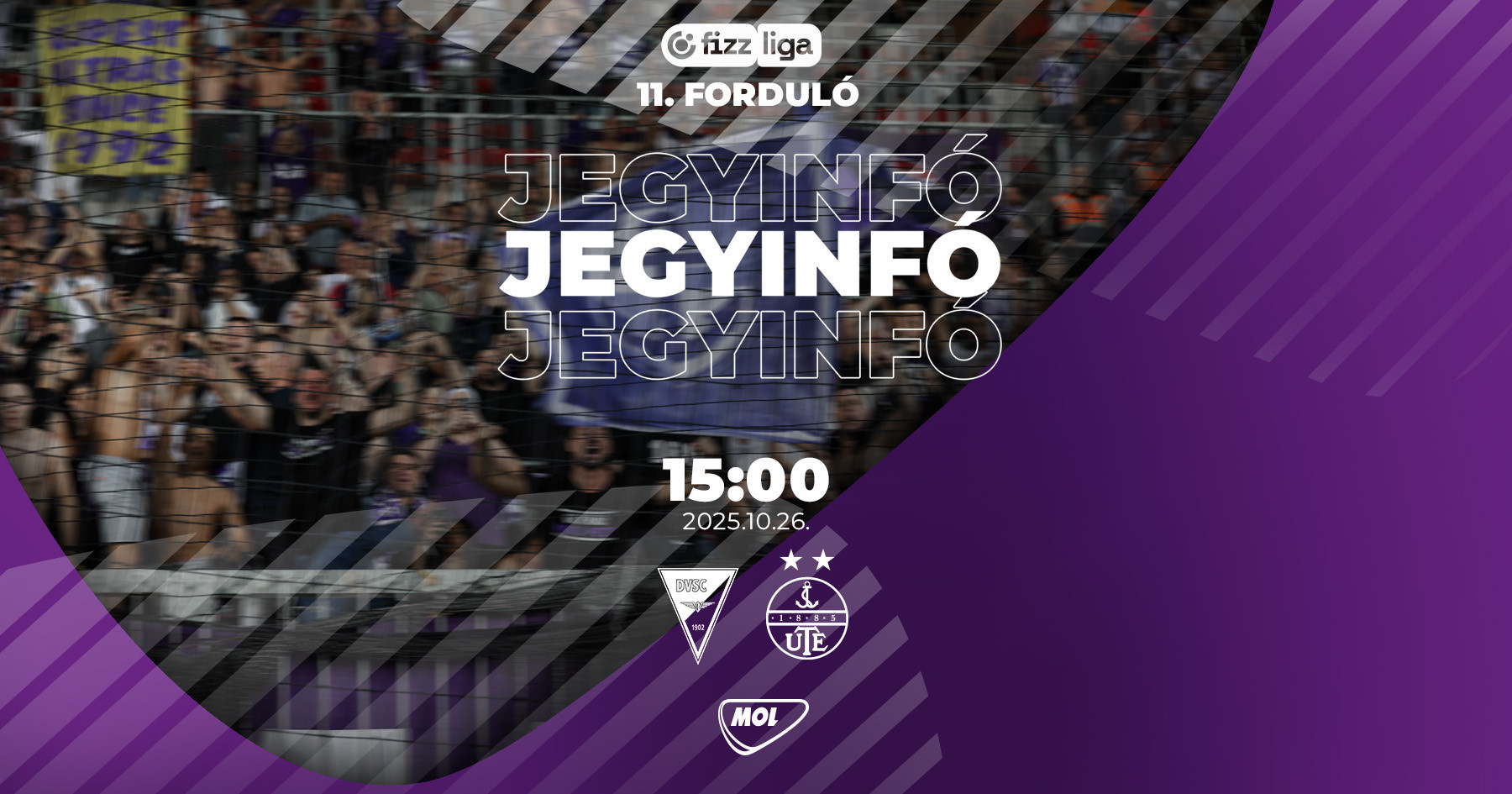 Jegyinformációk a DVSC elleni mérkőzésre