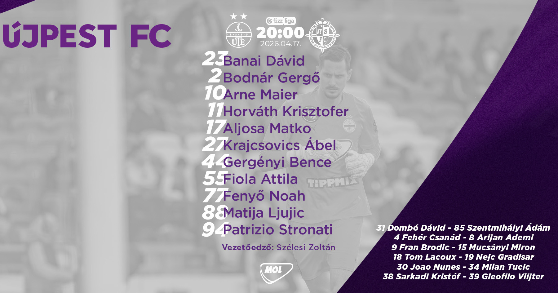 Hét magyar a Nyíregyháza elleni kezdőben