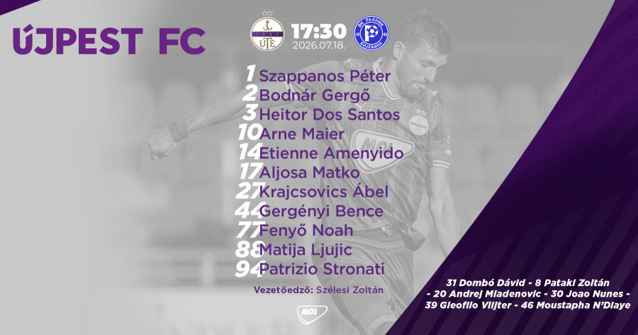 ÉLŐ – Újpest FC–FK Radnik Bijeljina
