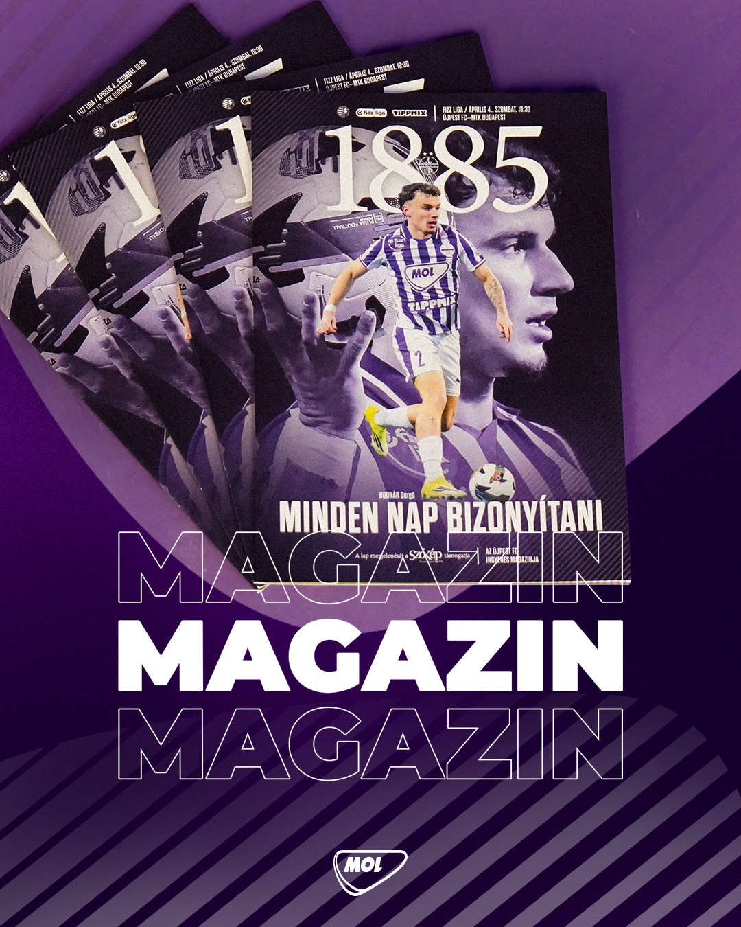 Magazin és repohár az MTK ellen