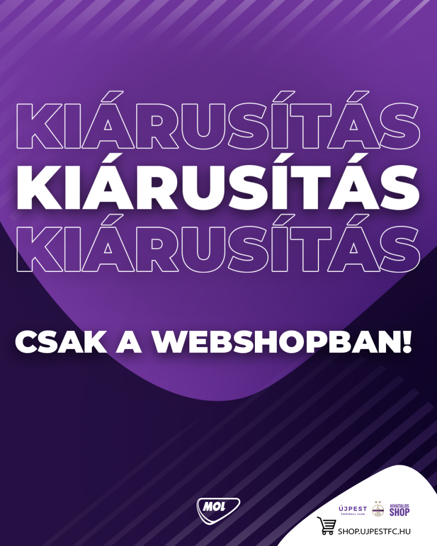 Kiárusítás a webshopban!
