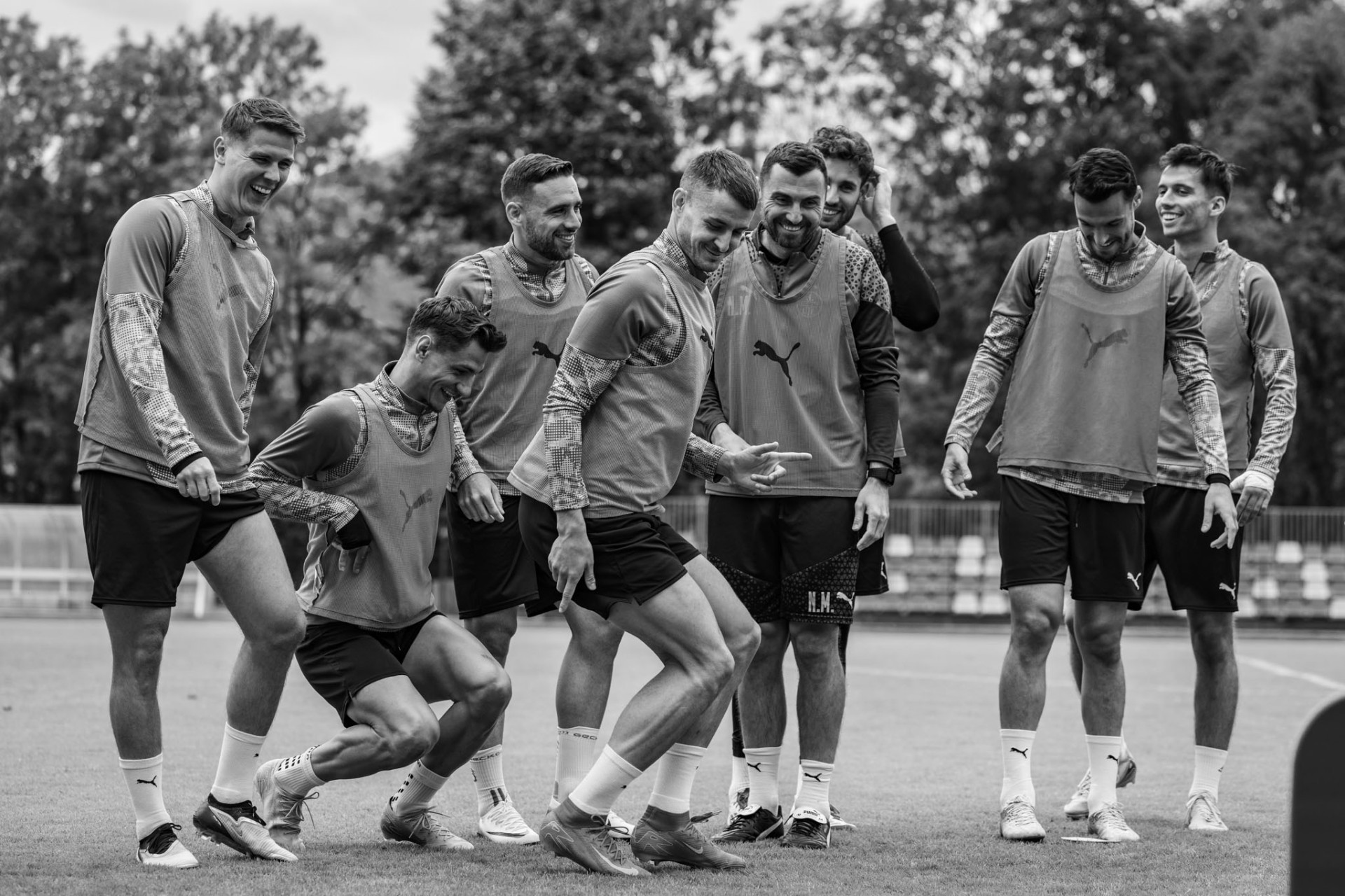 Jó hangulatú, csapatépítő edzésen vannak túl a srácok