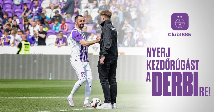 Vegyél bérletet vagy jegyet az appban, és nyerj kezdőrúgást az őszi Derbire!
